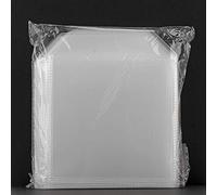 Dragon Trading® - Confezione da 100 custodie morbide con linguetta, in plastica trasparente, per CD/DVD; da 120 micron; in confezione da 2 (200 custodie in tutto)