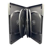 Dragon Trading® Custodia Nera con 8 Posti per CD, DVD e Blu-ray, 27 mm, per 8 Dischi