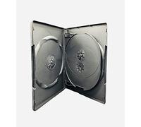 Dragon Trading, custodia nera per 4 dischi, CD, DVD, Blu Ray, 14 mm, con custodia esterna per intarsio artistico, confezione da 25