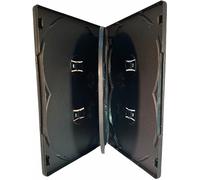 Dragon Trading® - Custodia per 6 DVD, colore nero, spessore 14 mm, confezione da 10 pezzi