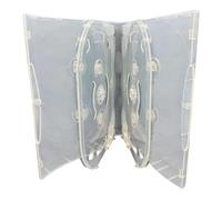 Dragon Trading® - Custodia trasparente per CD DVD/BLU RAY, 36 mm, 10 vie, per 10 dischi, con marchio Dragon Trading®