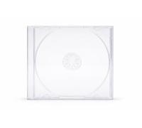 Dragon Trading - Custodie singole trasparenti per CD, DVD, Blu Ray, 10,4 mm, per 1 disco, con vassoio trasparente, confezione da 100