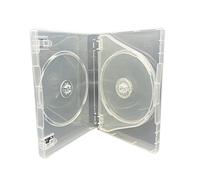 Dragon Trading®, multi custodia a 4 scomparti per CD/DVD, dorso di 27 mm, confezione da 10