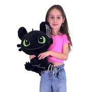 Dragon Trainer 4 Peluche 45cm Toothless Happy Grande Soft Plush Size XL