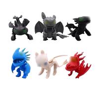 Dragon Trainer Figurine - 6 pcs Dragon Trainer Figurine, Mini Figurine Mini Giocattoli per la Decorazione della Torta della Festa di Compleanno
