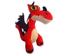 DRAGON TRAINER Zannacurva INCUBO ORRENDO Peluche Drago Rosso 30cm ORIGINALE