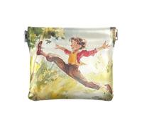 Dragon Treasure Cave - Portamonete in pelle, impermeabile, per donne e ragazze, Acrobat incredibili acrobate, 1 size, moderno