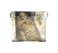 Dragon Treasure Cave - Portamonete in pelle, impermeabile, per donne e ragazze, Alcova Mummia Recumbent, 1 size, moderno