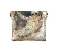 Dragon Treasure Cave - Portamonete in pelle, impermeabile, per donne e ragazze, Grotta della mummia, 1 size, moderno