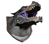 Dragon Wall Head Mount - 3D Spooky Fantasy Dragon Skull | Luce LED occhi smooke Spray Decor Halloween Wall Ornament Scultura, per offece Game Room Home Theater Cosplay Den Dungeon Lair Use