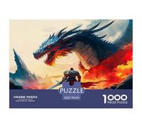 Dragon Warrior Puzzle 1000 Pezzi Idea Regalo Uomo E Donna 1000 Stukjes Fairy Tales Giochi Educativo E Giocattoli Sfida Regalo Intrattenimento Creativo Per La Decorazione Della Casa 70x50cm/1000pcs