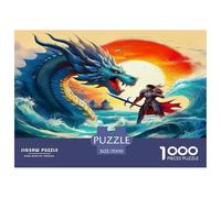 Dragon Warrior Puzzle 1000 Pezzi Idea Regalo Uomo E Donna 1000 Stukjes Fairy Tales Puzzle Giocattolo Decompressivo Intellettuale Educativo Intrattenimento Creativo Für Erwachsene Und Kinder Ab 8 Jahre