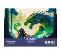 Dragon Warrior Puzzle 1000 Pezzi Idea Regalo Uomo E Donna 1000 Stukjes Fairy Tales Puzzle Giocattolo Decompressivo Intellettuale Educativo Intrattenimento Creativo Für Erwachsene Und Kinder Ab 8 Jahre