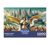 Dragon Warrior Puzzle 1000 Pezzi Idea Regalo Uomo E Donna 1000 Teile Fairy Tales Giochi Educativo E Giocattoli Sfida Regalo Intrattenimento Creativo Für Erwachsene Und Kinder Ab 8 Jahren 38x26cm/1000p