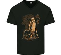 Dragon Warrior Wolf Dragon MMA Samurai Maglietta In Cotone A V Per Uomo