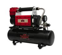 Dragon Winch Compressore Aria con Serbatoio 12V 10.3 BAR 150 PSI | Pompa Portatile Professionale con Manometro & Kit di Ugelli | Ideale per Auto, Moto, 4x4 e utensili pneumatici