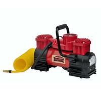 DRAGON WINCH Compressore Aria Portatile con LED 12V | 10,3 Bar / 150 PSI con Una capacità di 60 l/min + manometro Integrato, Cavo a Spirale, Borsa per Il Trasporto, 3X Punte intercambiabili