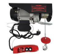Dragon Winch Verricello elettrico 500kg 230V Argano motorizzato 1050W con telecomando a cavo | Paranco Elettrico a fune con capacità di carico 250kg-500kg Altezza di sollevamento 12m
