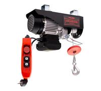 Dragon Winch Verricello elettrico 990kg 230V Argano motorizzato 1300W con telecomando a cavo | Paranco Elettrico a fune con capacità di carico 500kg-990kg Altezza di sollevamento 12m