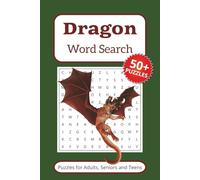 Dragon Word Search Puzzle Book: Word Searches with Easy to Read Print about Dragons, Mythical Beasts, History and More | 6x9 inches, 110 pages | 50+ puzzles | Gift for Vacations and Holidays