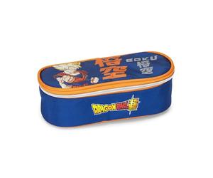 DRAGONBALL - Astuccio 3 Scomparti Bambina e Bambino, con Interno Organizzato, Tasca a Zip e Organizer Portapenne - Astuccio Scuola Media e Elementare in Tessuto, 20x13x7h cm