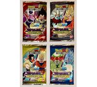 DRAGONBALL SUPER X4 BOOSTER SEALED CARD GAME SUPREME RIVALRY CON 12 CARDS