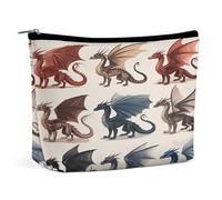 DragonCreatures - Pochette colorata per il trucco, organizer da viaggio per articoli da toilette, trousse cosmetica per donna, regalo di compleanno per mamma, ragazze, donne e sorelle