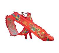 Dragone da danza per esercizi all'aperto, Nastro in seta for la danza del drago multicolore 6m-10m for adulti e bambini(Style3,8m/26ft)