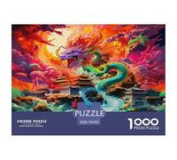 Dragone Jigsaw Puzzle 1000 Pezzi Per Adulti Puzzle Gioco Regali Per Gli Uomini Cartone Riciclato Al 100% Home Decorazione 70x50cm/1000pcs