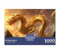 Dragone Jigsaw Puzzle Impossibili 1000Pcs Decorazione Per La Casa. Rilassamento E Intelligence Per Adulti E Ragazzi Da 14 Anni 38x26cm/1000pcs