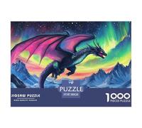 Dragone Jigsaw Puzzle Impossible 1000Pcs Decorazione Per La Casa. Giochi Rilassamento E Intelligence Per Adulti E Ragazzi Da 14 Anni 38x26cm/1000pcs