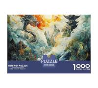 Dragone Puzzle 1000 Piezas Rompecabezas 38x26cm/1000pcs Regalos Para Adultos Y Niños Cartón 100% Reciclado Juegos Únicos De Desafío