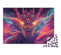 Dragone Puzzle Impossibili 1000Pcs Dragone Decorazione Per La Casa. Rilassamento E Intelligence Per Adulti E Ragazzi Da 14 Anni 1000pcs (75x50cm)