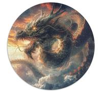 Dragone1000 Pezzi Rotonda Puzzle AnimaliAdulti Strumento Musicale Puzzle Per Bambini Decompressione E Regalo Edugattoivi Per Bambini Impossible1000 pezzi (67.5x67.5cm)
