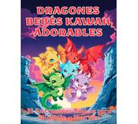 Dragones Bebés Kawaii Adorables: 32 Ilustraciones Mágicas para Relajación y Diversión
