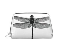 Dragonfly 1 trousse da viaggio per trucchi con scomparti, borsa da toilette portatile per donne, Argento, One Size