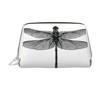 Dragonfly 1 trousse da viaggio per trucchi con scomparti, borsa da toilette portatile per donne, Oro, One Size