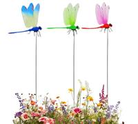 Dragonfly Clip - Portable Fake Dragonfly | Patio Decoration Dragonfly Ornaments, Exquisite Colorful Indoor Outdoor Decor For Pathway Farm Yard Use