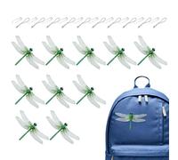 Dragonfly Clips - 10 Pack Artificial Realistic 3D Dragonfly Clips Fly Scare Devices For Patio Yard Balcony Terrace Garden Park Outdoor Indoor