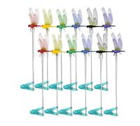 Dragonfly Clips - 3D Realistic Waterproof Dragonflyy Bait, 6 Colors Simulated Flying Deterren | Repellentt Decoration for Outdoor Garden Patio Backyard Home House