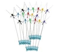 Dragonfly Clips - 3D Realistic Waterproof Dragonflyy Bait, 6 Colors Simulated Flying Deterren | Repellentt Decoration for Outdoor Garden Patio Backyard Home House