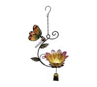 Dragonfly Flower Design Wind Chime Water - Bird Feeders For Outdoors Patio | Hangable Bird Feeder for Patio Lawn Backyard Balcony Birdwatching Park Porch Deck Garden