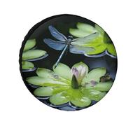 Dragonfly Fly Over Tire Copre impermeabile anti UV Pneumatico 61 cm Single Axle Wheel Covers per RV Truck SUV Rimorchio Universale per tutte le stagioni