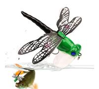 Dragonfly Lures - Lure Dragonfly Fishing Baits, DragonNfly Fishing Lures, Realistic LureEs DragonflyS Shape Bait With Hook, Fly Bait Double Skirted Wings Lurs For Ponds