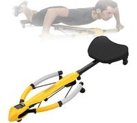 Dragonfly Machine，Macchina da Remo - Dispositivo Addominale Resistenza 3 Velocità，LED Conteggio，Rimbalzo Auto，Sicuro Stabile per Braccio Spalla Schiena Gamba Core，Attrezzatura Gym Casa(Yellow)