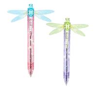 Dragonfly Pen with Moving Wings - Moving Wing Click Pen (Pink + Purple)
