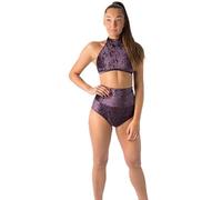 Dragonfly Pole Dance Shorts Betty Velvet Comodo con Vita Alta e vestibilità Perfetta | Massima libertà di Movimento | Doppia Fodera nella Zona del Cavallo | 80% Poliammide 20% Elastan Oeko-Tex