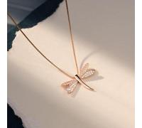 Dragonfly Shiny Forna zircone Forma della Catena delle clavicole Ladies La Luce Gioielli Realizzati in Cina