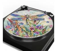 Dragonfly - Tappetino antiscivolo per giradischi in vinile, 3 mm, antistatico, migliora la qualità della riproduzione dei dischi LP