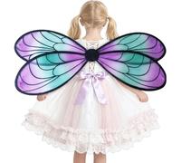Dragonfly Wing - Costume da ala da fata, 73 cm, in poliestere, accessorio per cosplay, ali di carnevale con elastici, per feste in maschera, per bambini e adulti